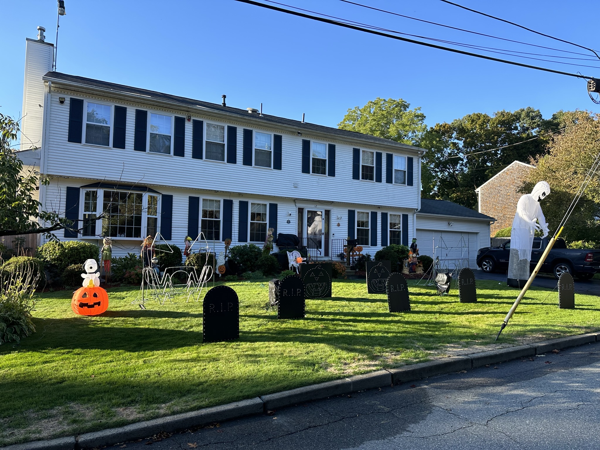 Halloween light show photo