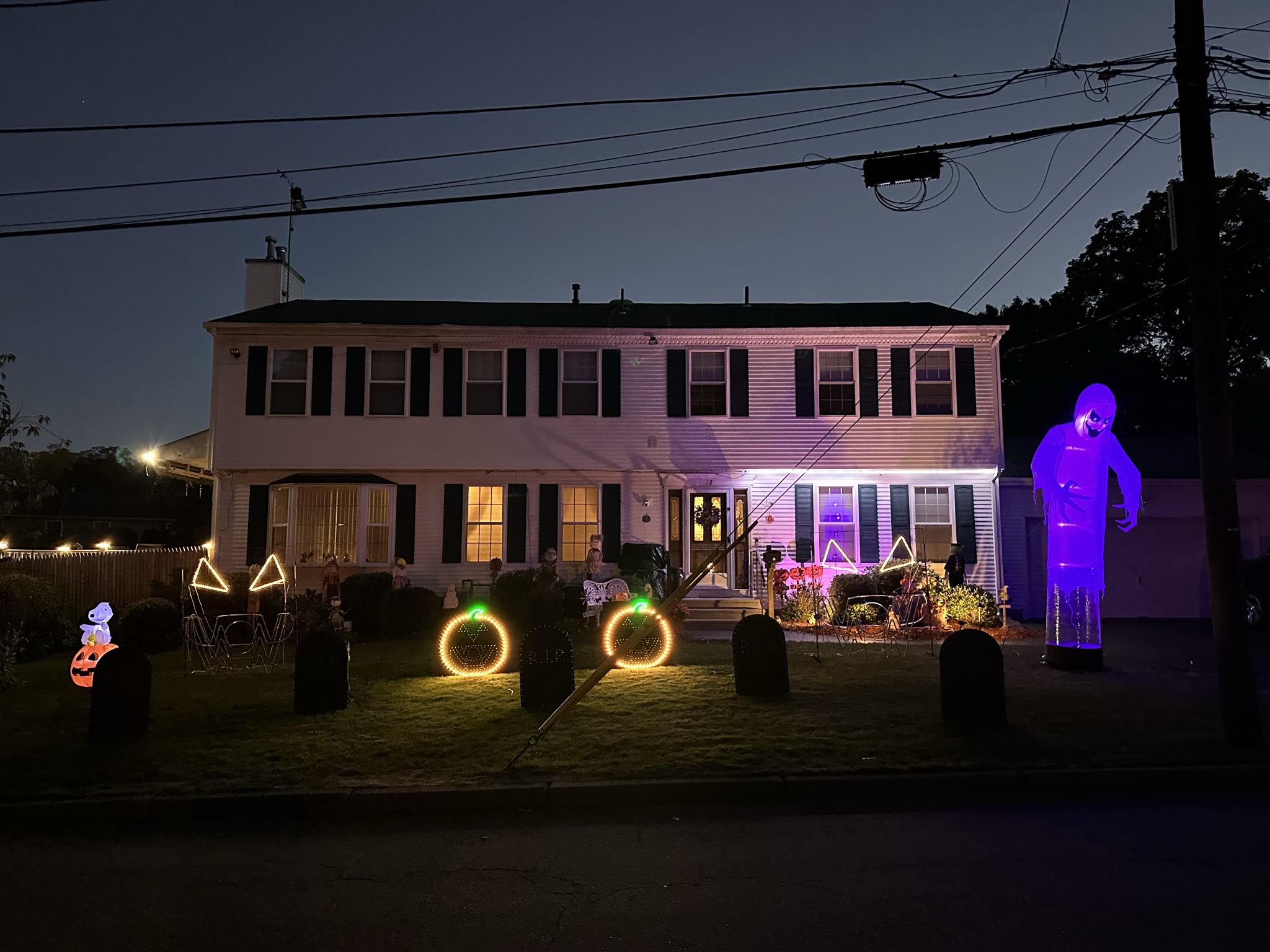 Halloween light show photo