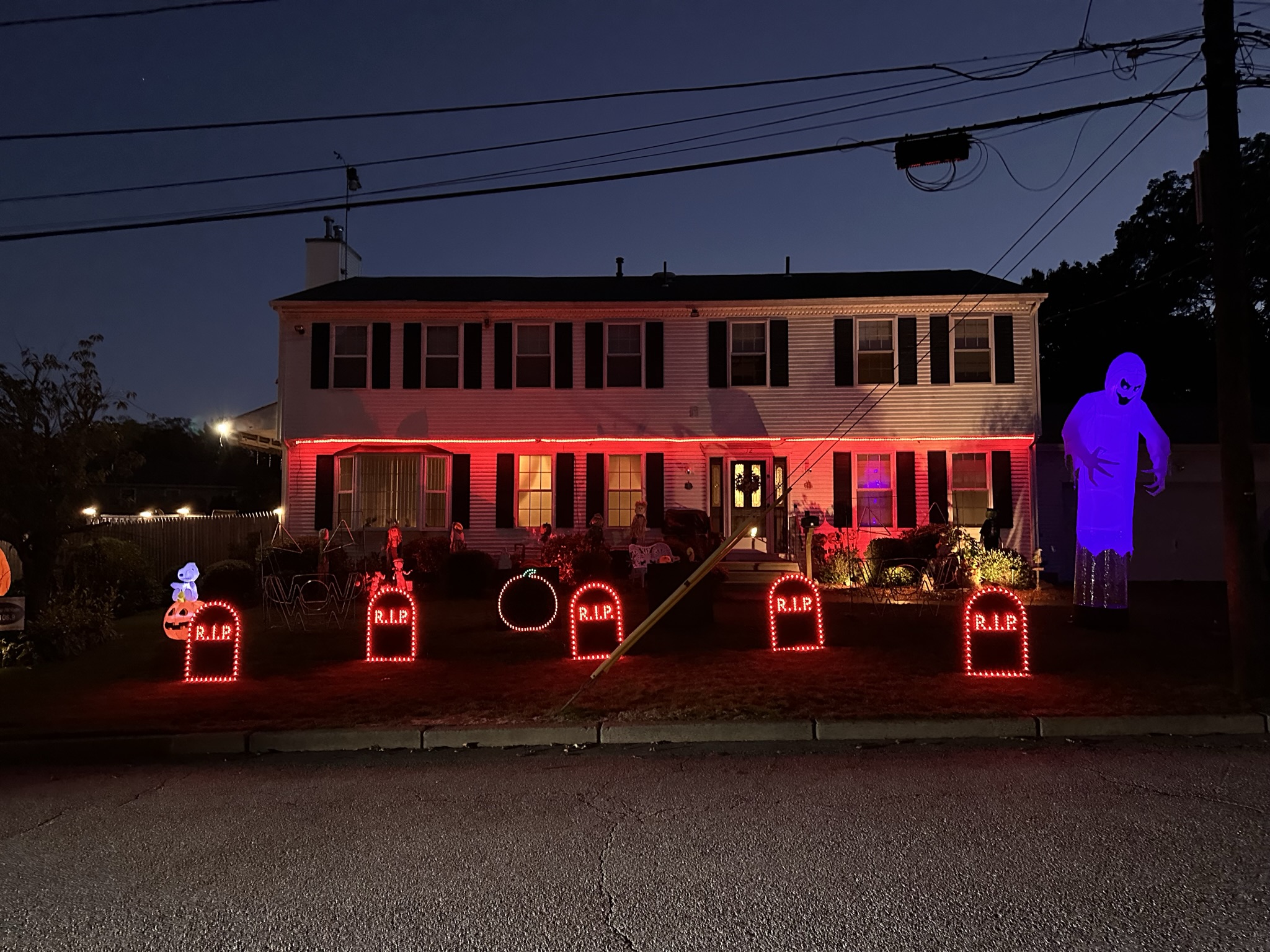 Halloween light show photo