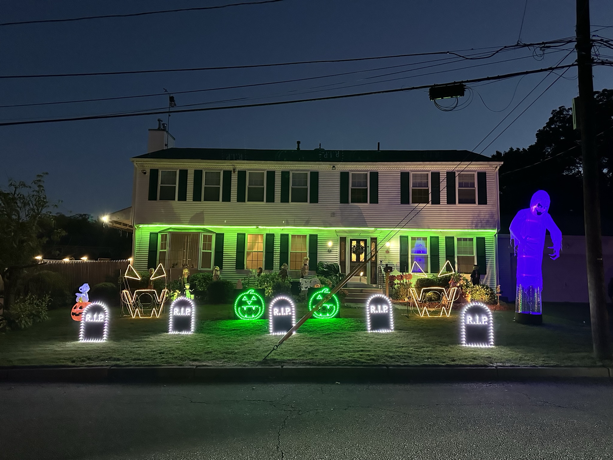 Halloween light show photo