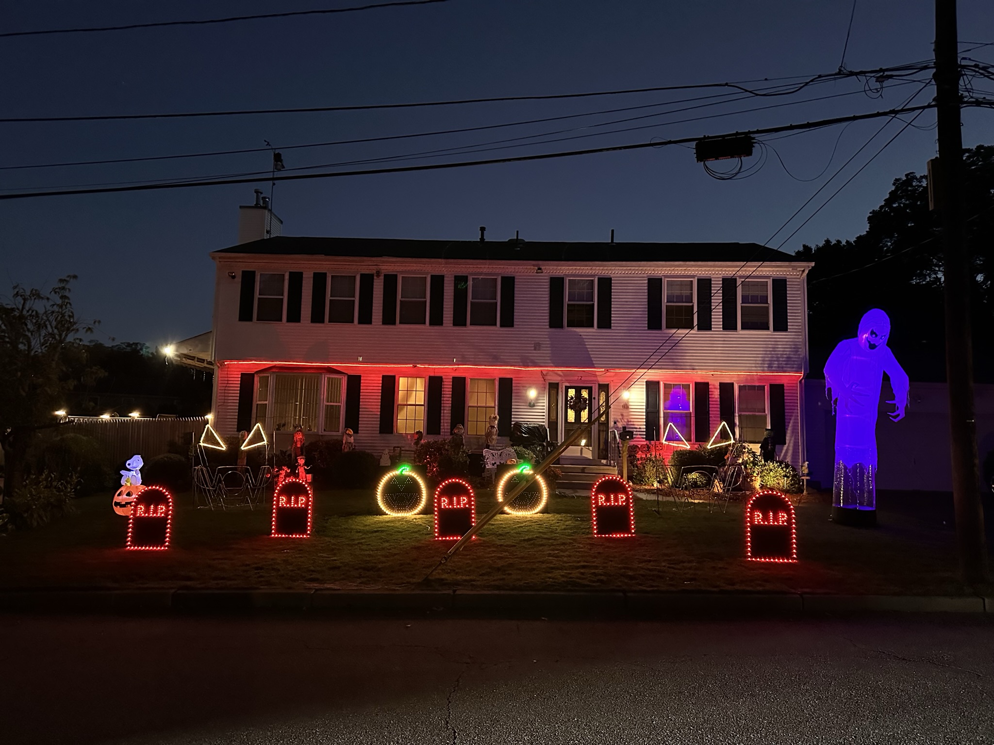 Halloween light show photo