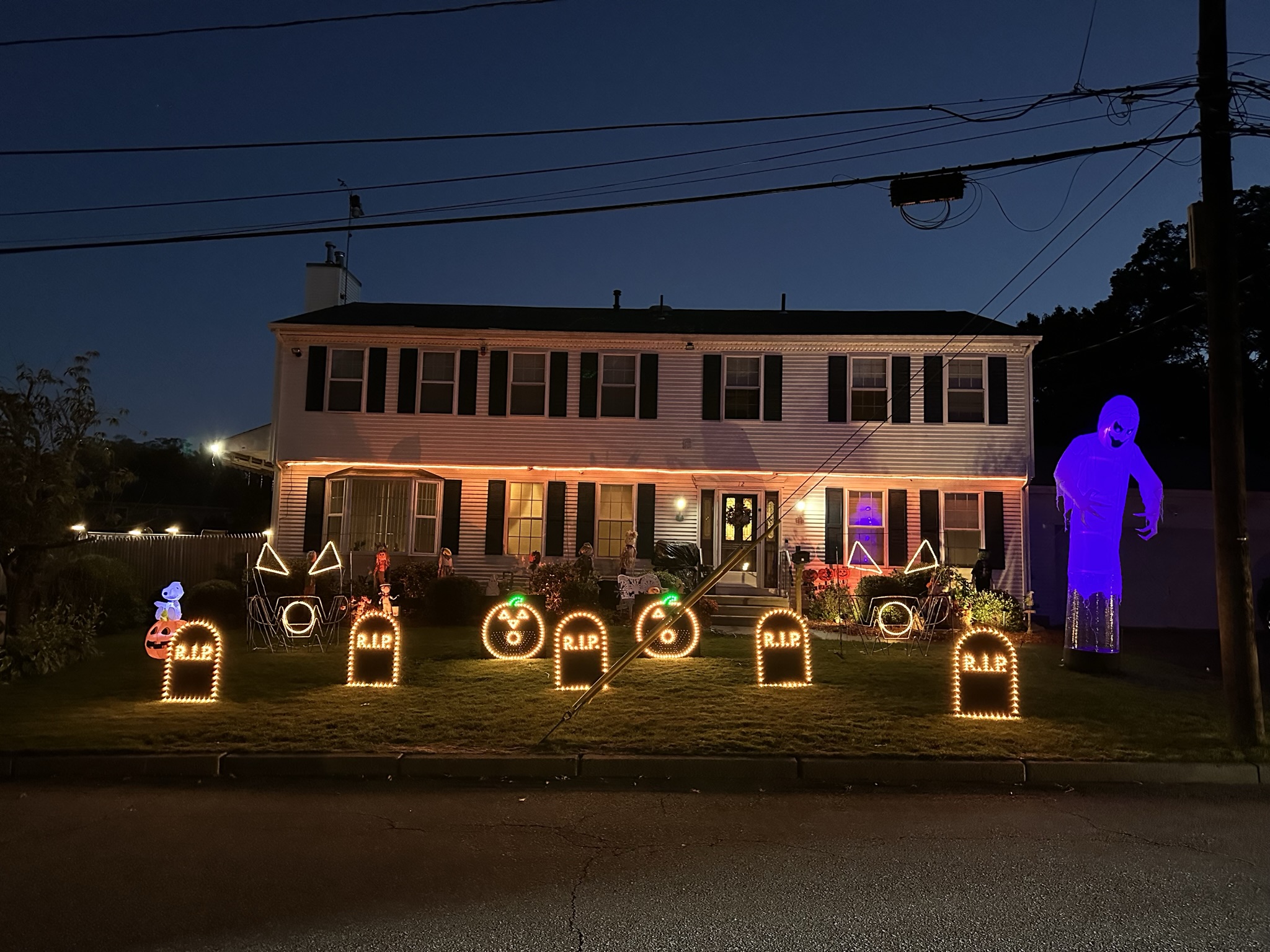 Halloween light show photo