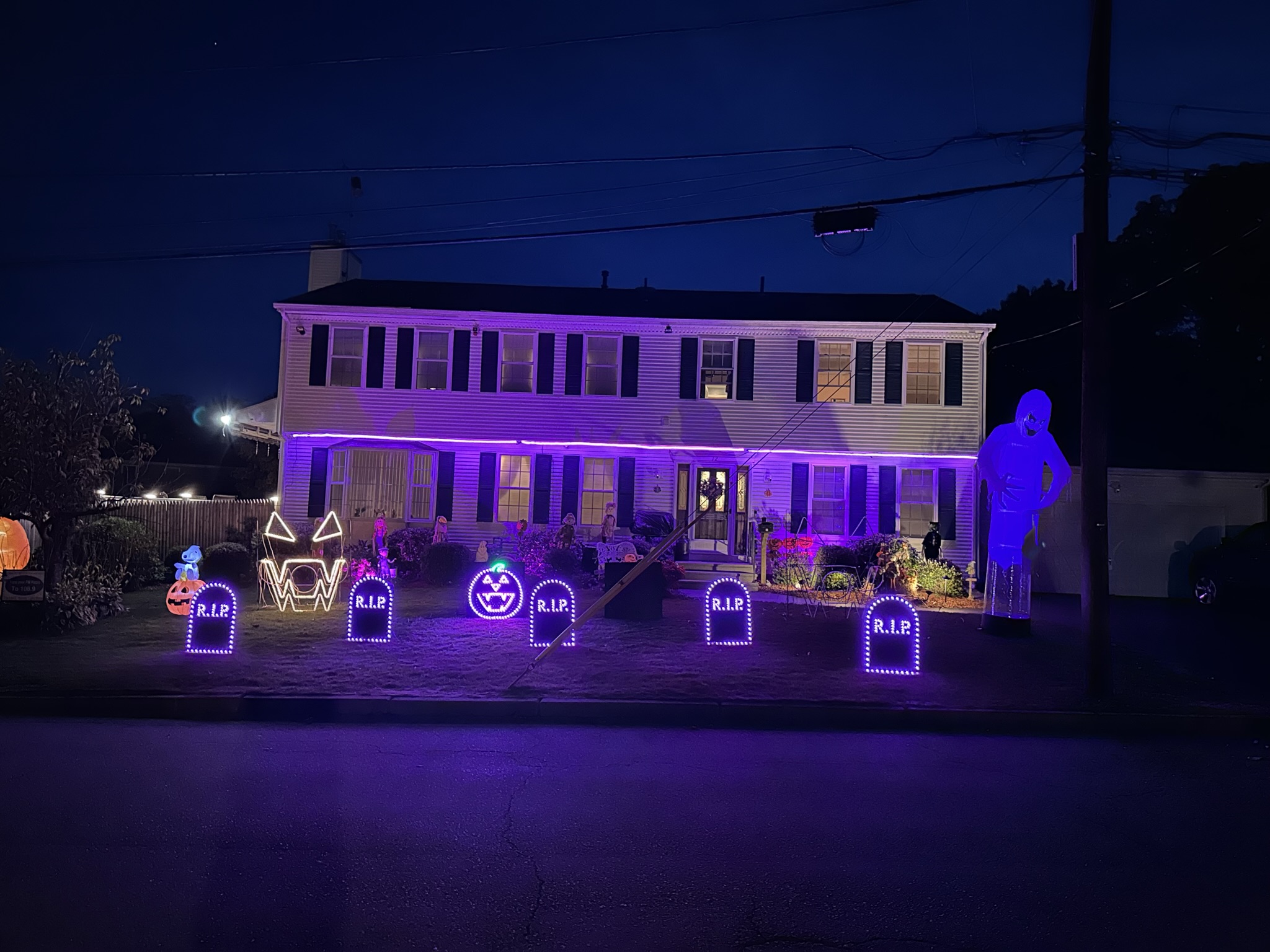 Halloween light show photo