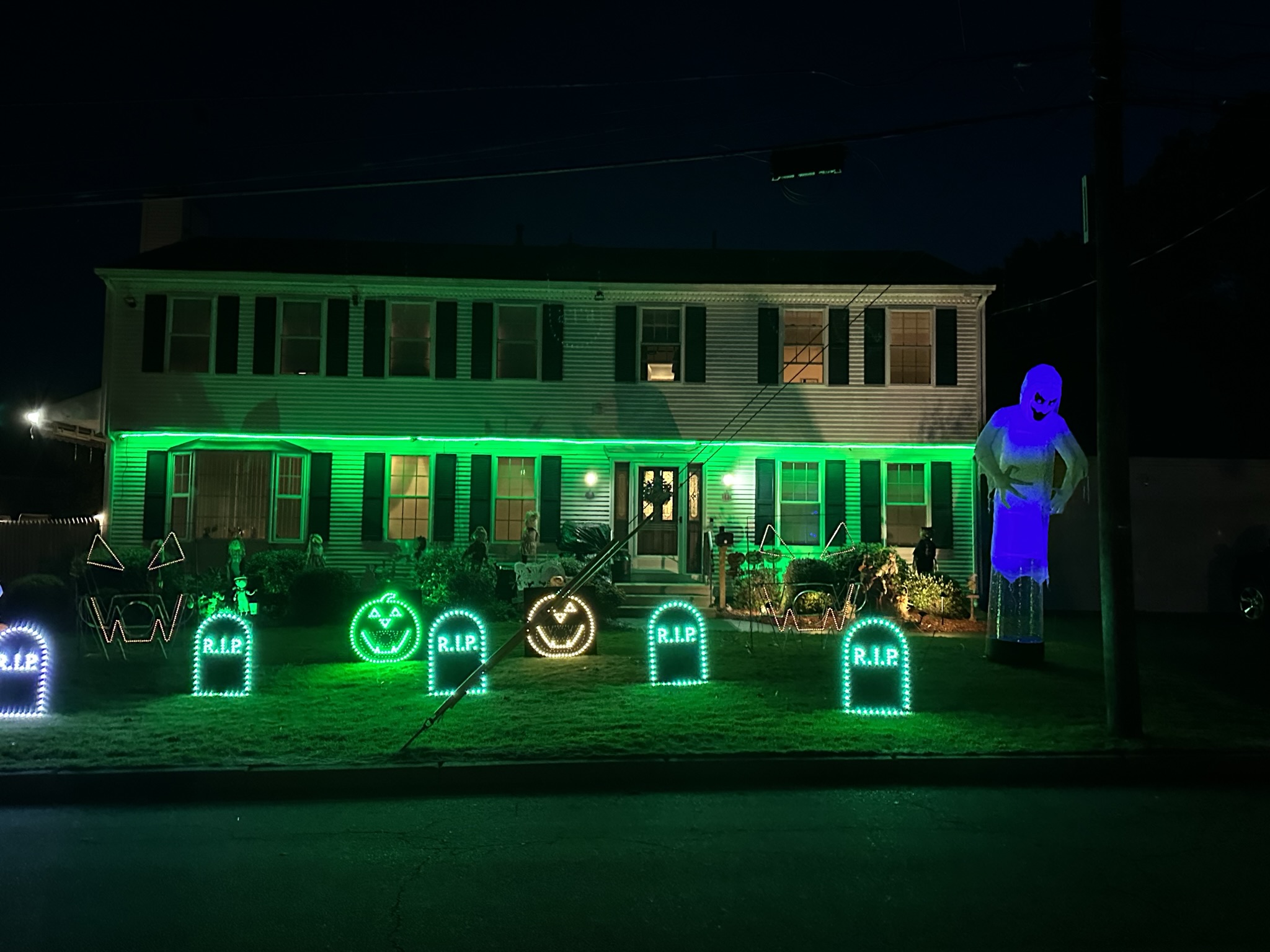 Halloween light show photo