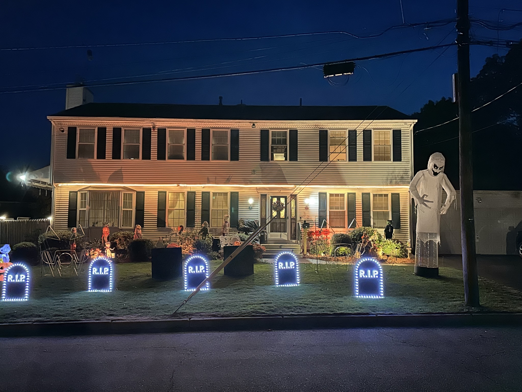 Halloween light show photo