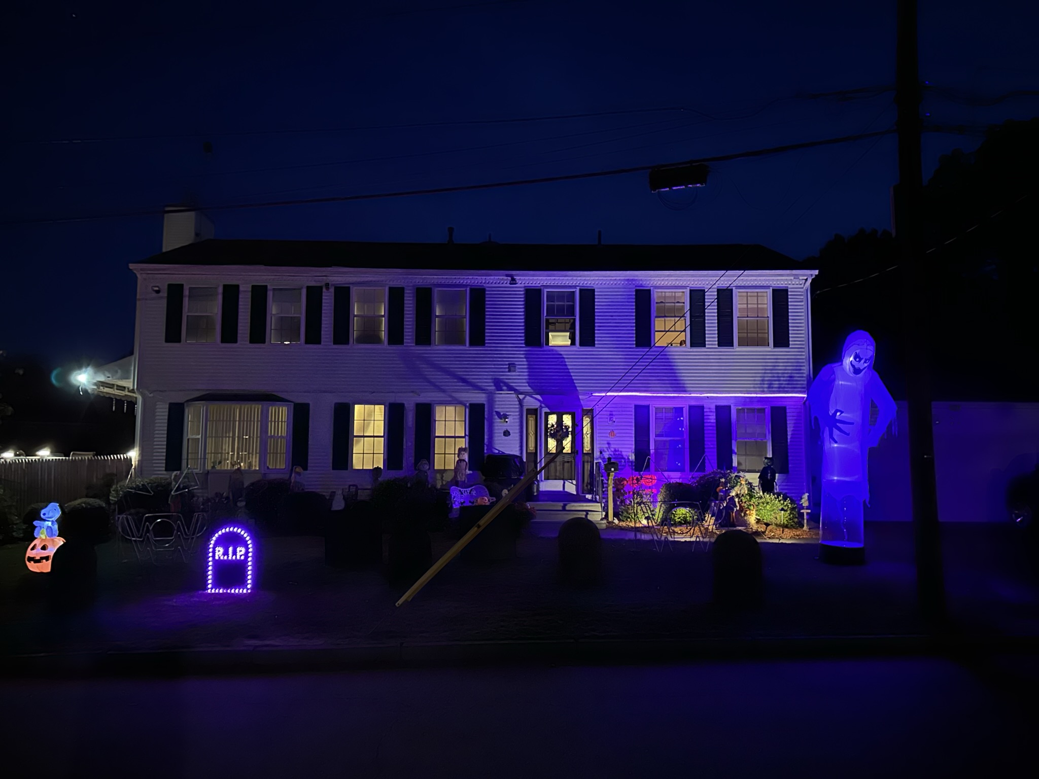 Halloween light show photo