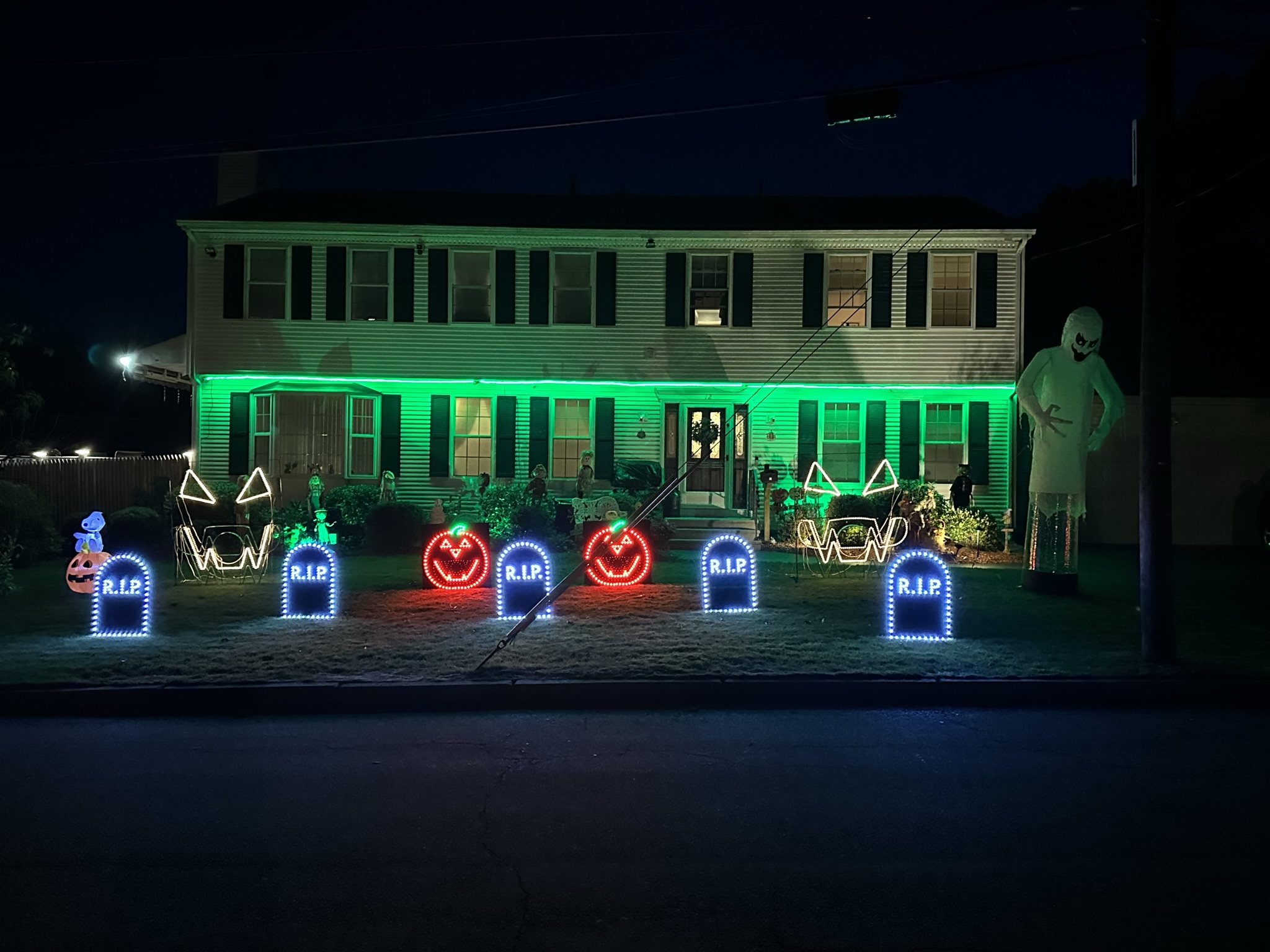 Halloween light show photo