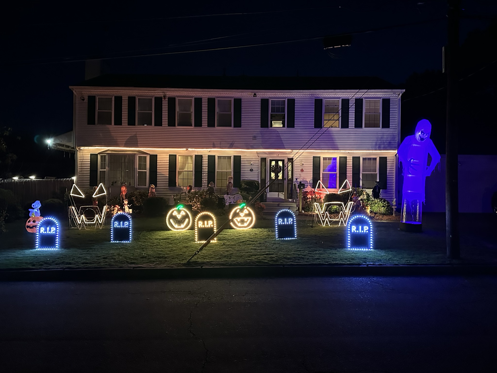 Halloween light show photo
